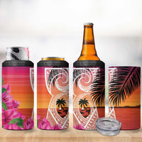 Guam Chamorro 4 in 1 Can Cooler Tumbler Artsy Latte Stone LT7 - Polynesian Pride