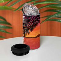 Guam Chamorro 4 in 1 Can Cooler Tumbler Artsy Latte Stone LT7 - Polynesian Pride