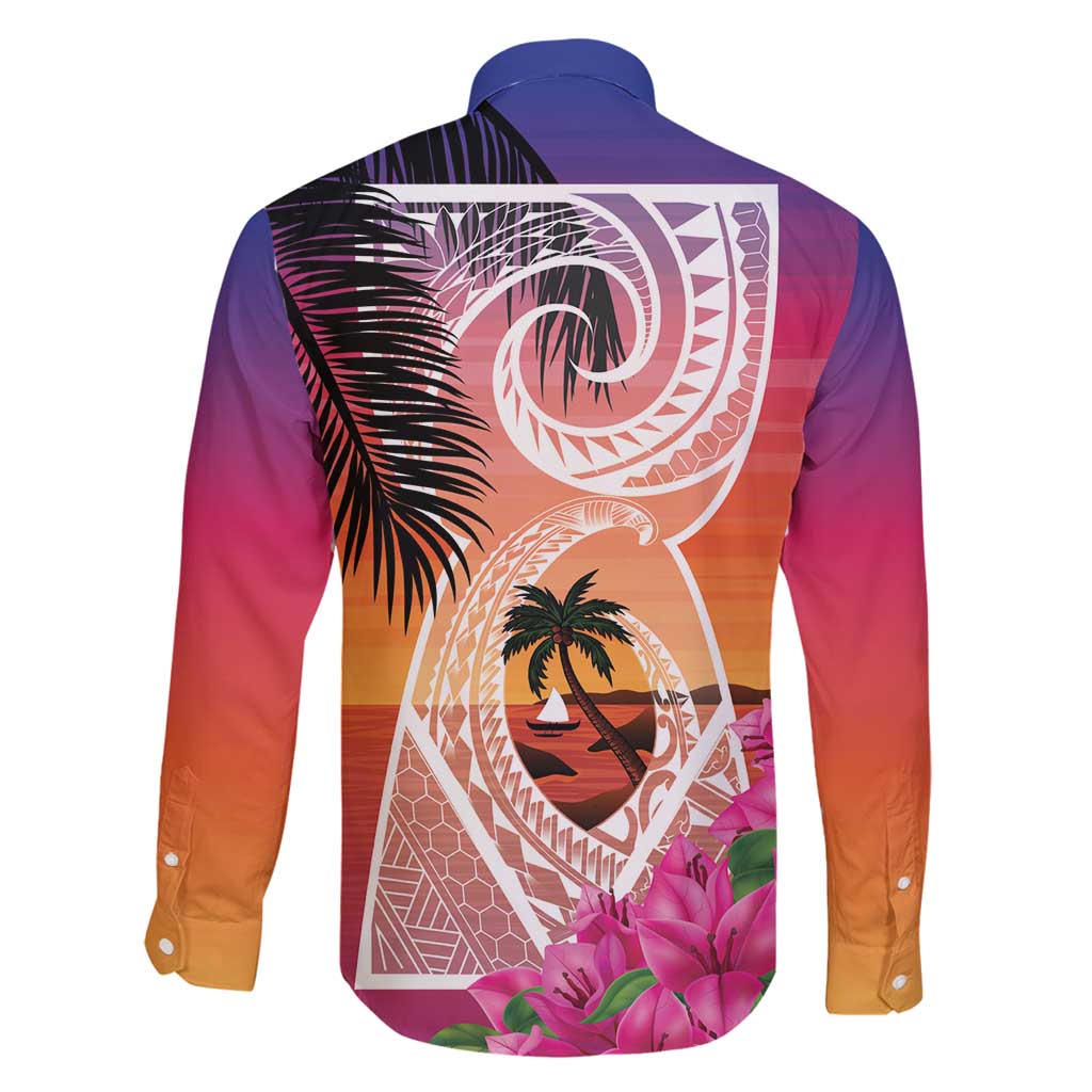 Guam Chamorro Family Matching Tank Maxi Dress and Hawaiian Shirt Artsy Latte Stone