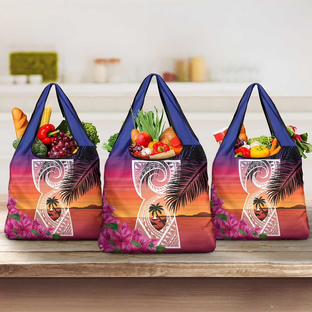 Guam Chamorro Grocery Bag Artsy Latte Stone