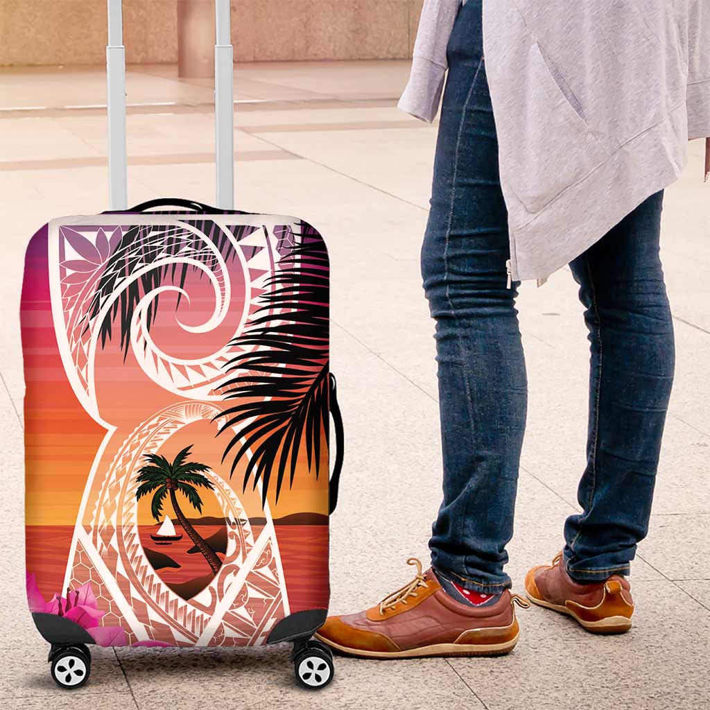 Guam Chamorro Luggage Cover Artsy Latte Stone