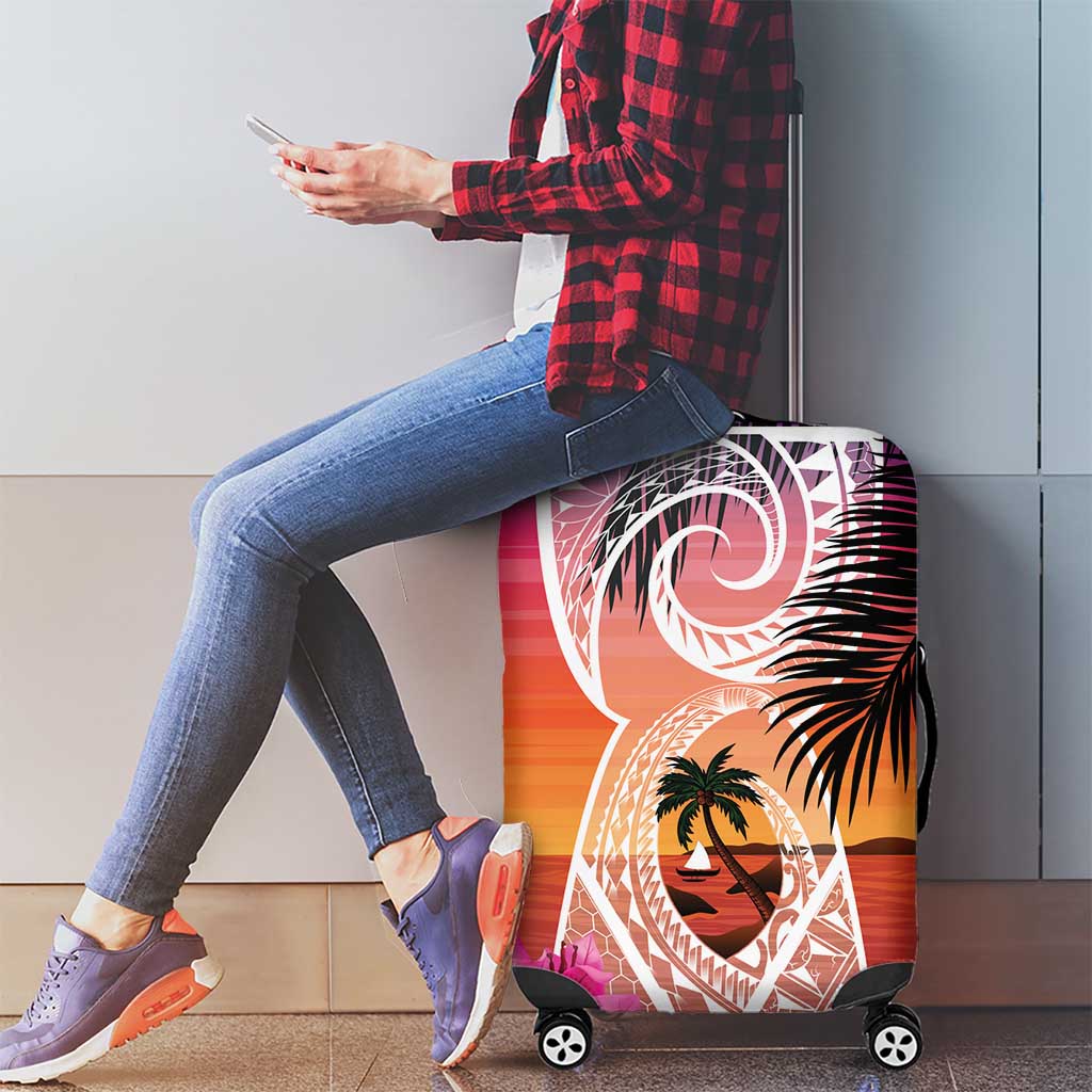 Guam Chamorro Luggage Cover Artsy Latte Stone