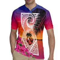Guam Chamorro Rugby Jersey Artsy Latte Stone LT7 - Polynesian Pride