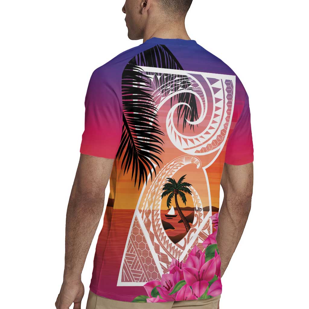 Guam Chamorro Rugby Jersey Artsy Latte Stone LT7 - Polynesian Pride