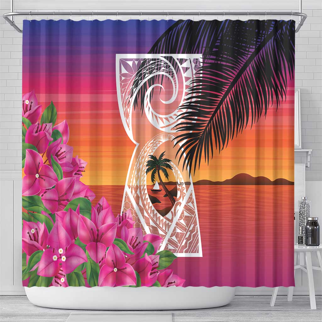 Guam Chamorro Shower Curtain Artsy Latte Stone