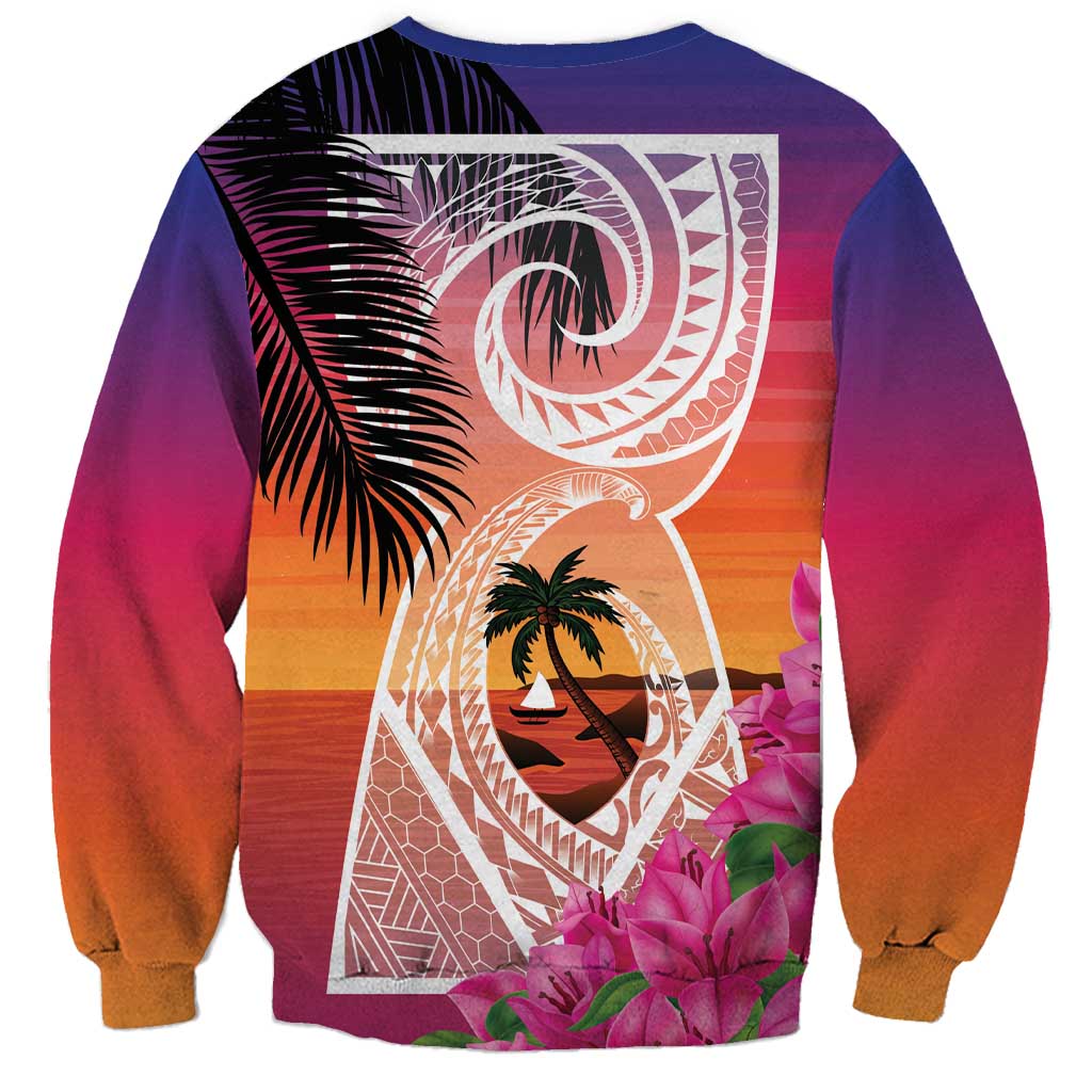 Guam Chamorro Sweatshirt Artsy Latte Stone
