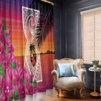 Guam Chamorro Window Curtain Artsy Latte Stone