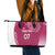 Personalised New Zealand Rugby Leather Tote Bag Aotearoa Champions - Pink Version