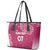 Personalised New Zealand Rugby Leather Tote Bag Aotearoa Champions - Pink Version