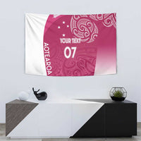 Personalised New Zealand Rugby Tapestry Aotearoa Champions - Pink Version