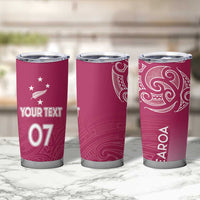 Personalised New Zealand Rugby Tumbler Cup Aotearoa Champions - Pink Version