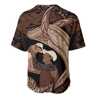 Father's Day Polynesian Pattern Baseball Jersey Tropical Humpback Whale LT7 - Polynesian Pride