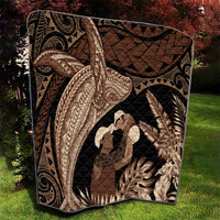 Father's Day Polynesian Pattern Quilt Tropical Humpback Whale LT7 - Polynesian Pride