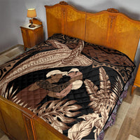 Father's Day Polynesian Pattern Quilt Tropical Humpback Whale LT7 - Polynesian Pride