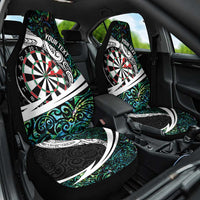 Personalized NZ Darts Car Seat Cover Paua Shell Maori Koru Whakairo - Polynesian Pride