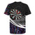 Personalized NZ Darts Rugby Jersey Paua Shell Maori Koru Whakairo - Purple - Polynesian Pride