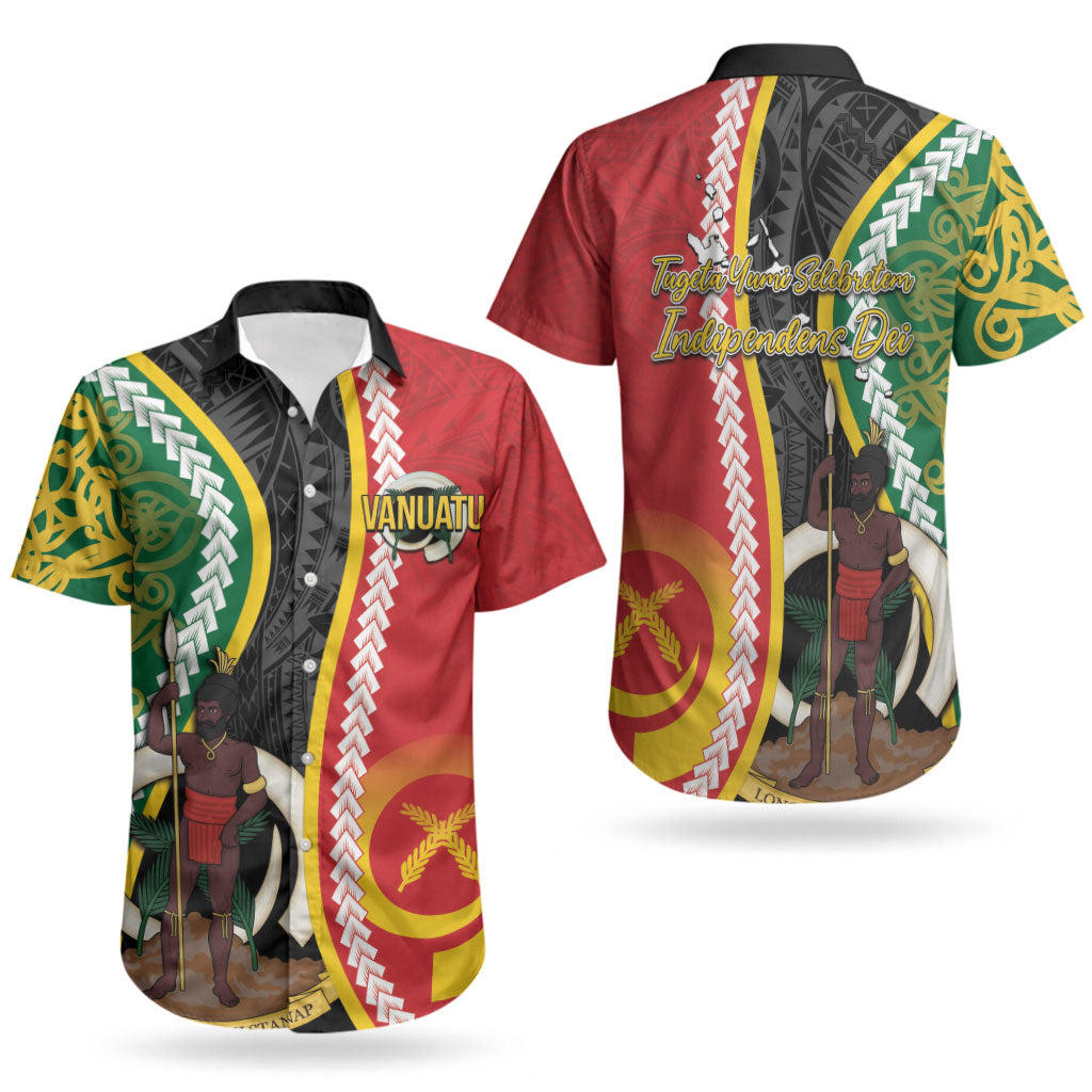 Ni-Vanuatu Indipendens Dei Celebretem Couples Matching Puletasi and Hawaiian Shirt Yumi Yumi Yumi