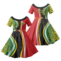 Ni-Vanuatu Indipendens Dei Celebretem Family Matching Summer Maxi Dress and Hawaiian Shirt Yumi Yumi Yumi