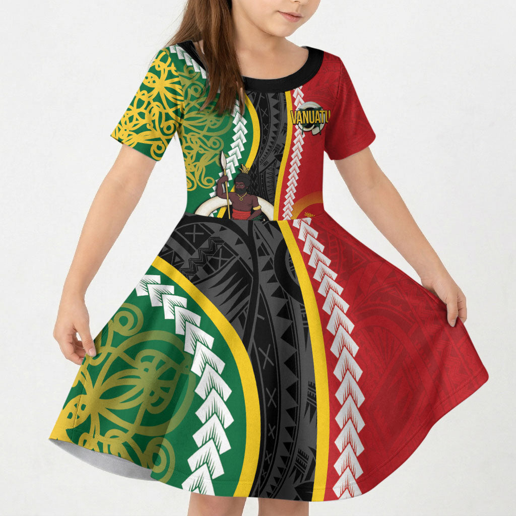 Ni-Vanuatu Indipendens Dei Celebretem Kid Short Sleeve Dress Yumi Yumi Yumi