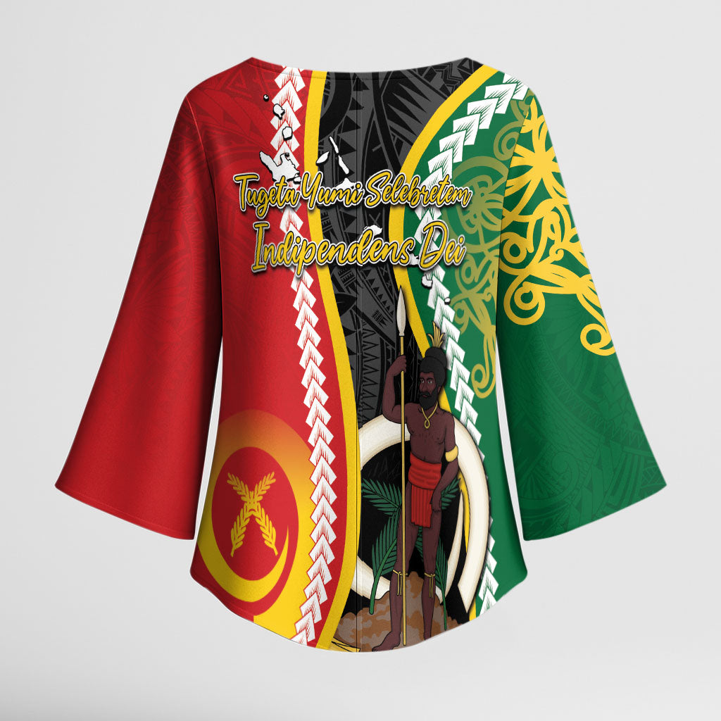 Ni-Vanuatu Indipendens Dei Celebretem Kimono Sleeve Blouse Yumi Yumi Yumi