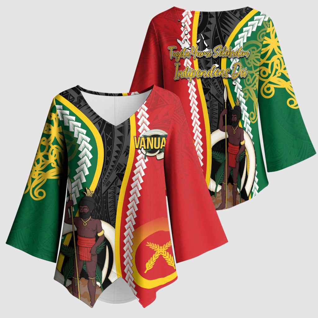Ni-Vanuatu Indipendens Dei Celebretem Kimono Sleeve Blouse Yumi Yumi Yumi