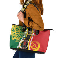 Ni-Vanuatu Indipendens Dei Celebretem Leather Tote Bag Yumi Yumi Yumi