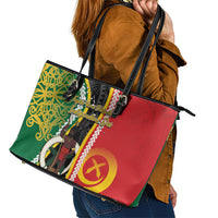 Ni-Vanuatu Indipendens Dei Celebretem Leather Tote Bag Yumi Yumi Yumi