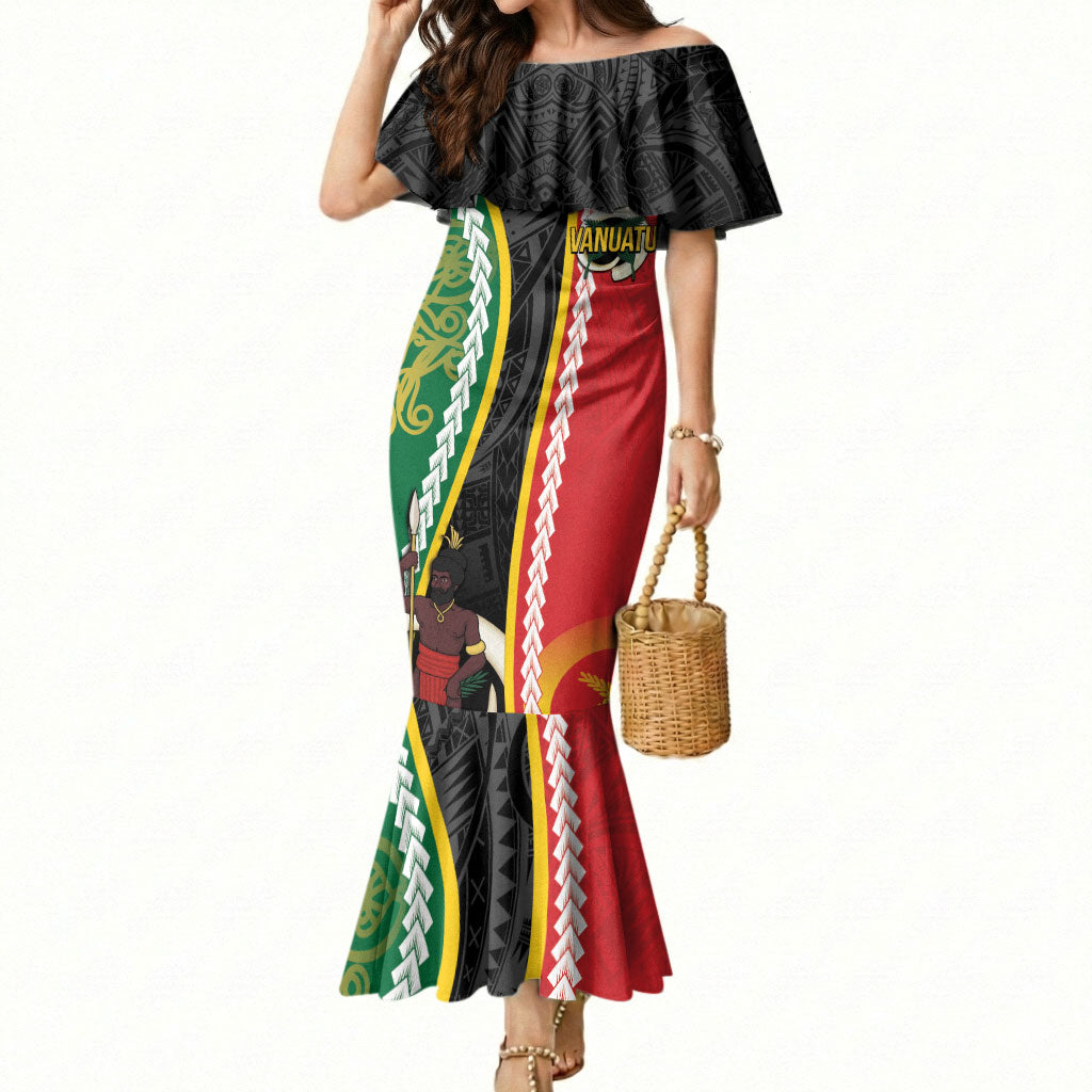 Ni-Vanuatu Indipendens Dei Celebretem Mermaid Dress Yumi Yumi Yumi LT7 Women Multicolor - Polynesian Pride