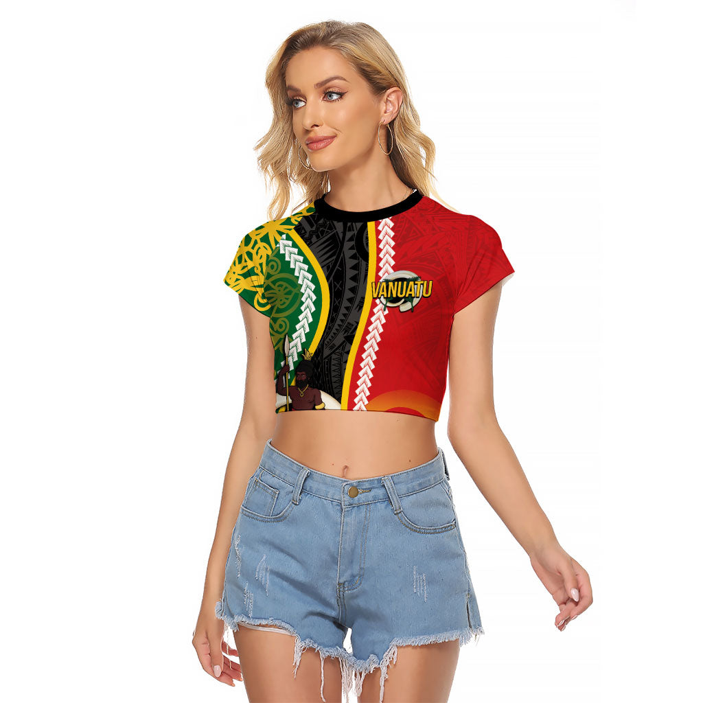 Ni-Vanuatu Indipendens Dei Celebretem Raglan Cropped T Shirt Yumi Yumi Yumi