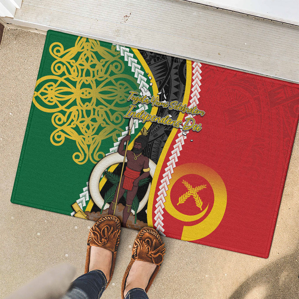 Ni-Vanuatu Indipendens Dei Celebretem Rubber Doormat Yumi Yumi Yumi