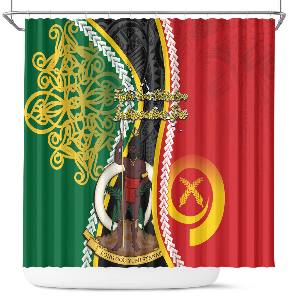 Ni-Vanuatu Indipendens Dei Celebretem Shower Curtain Yumi Yumi Yumi