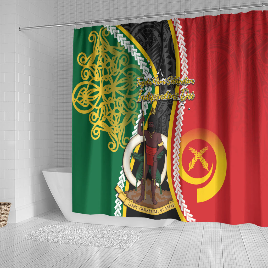 Ni-Vanuatu Indipendens Dei Celebretem Shower Curtain Yumi Yumi Yumi