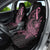 Polynesian Pink Power Car Seat Cover Breast Cancer Ribbon Turtle and Flowers