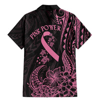 Polynesian Pink Power Family Matching Mermaid Dress and Hawaiian Shirt Breast Cancer Ribbon Turtle and Flowers LT7 - Polynesian Pride