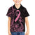 Polynesian Pink Power Hawaiian Shirt Breast Cancer Ribbon Turtle and Flowers