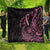 Polynesian Pink Power Quilt Breast Cancer Ribbon Turtle and Flowers