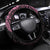 Polynesian Pink Power Steering Wheel Cover Breast Cancer Ribbon Turtle and Flowers