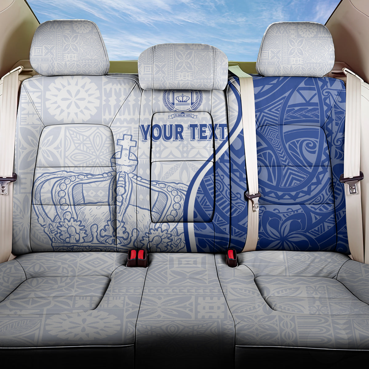 Personalised Queen Victoria School Back Car Seat Cover QVS Old Boys