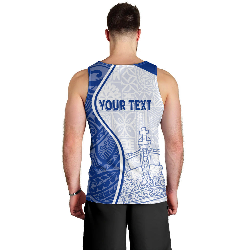 Personalised Queen Victoria School Men Tank Top QVS Old Boys LT7 - Polynesian Pride