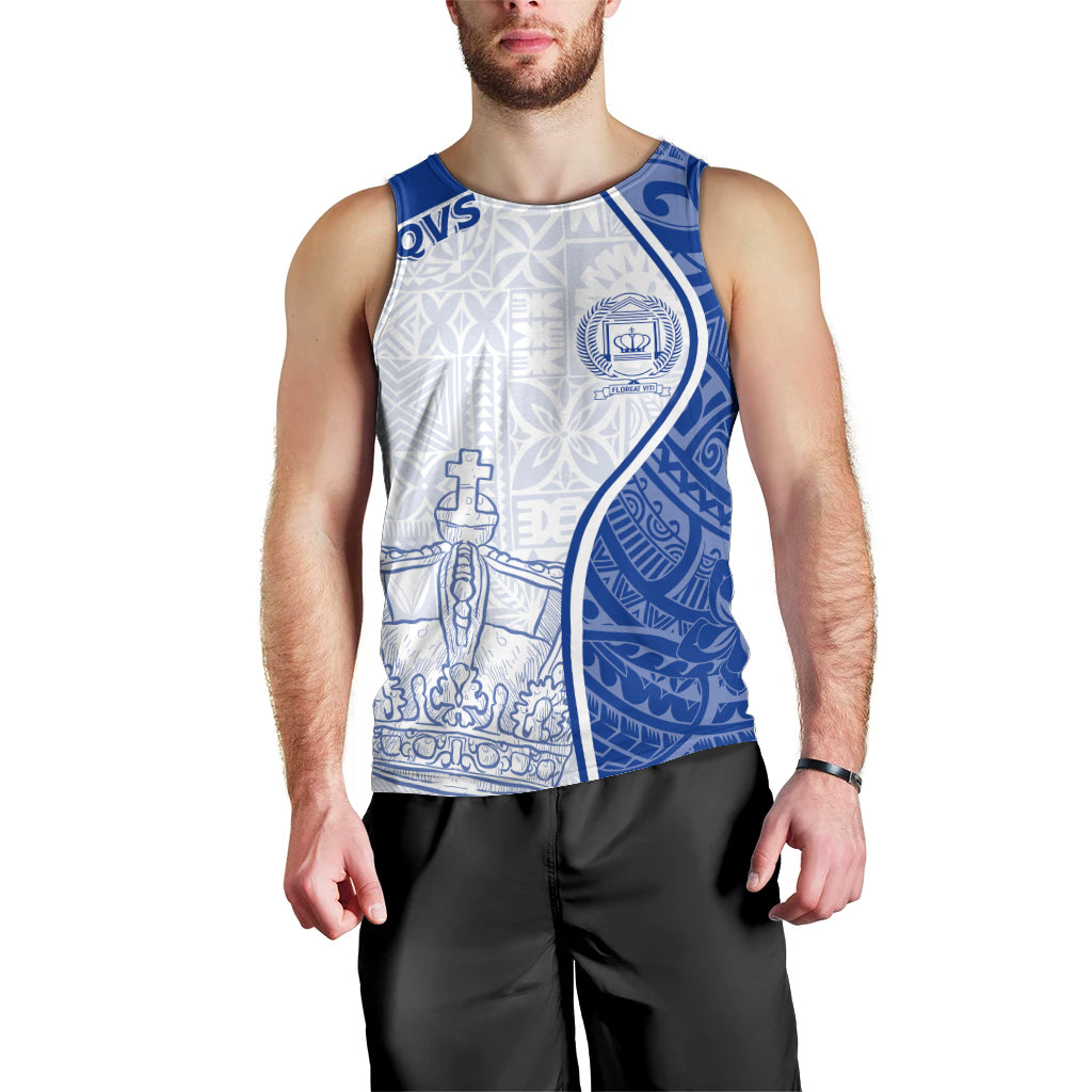 Personalised Queen Victoria School Men Tank Top QVS Old Boys LT7 - Polynesian Pride