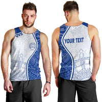 Personalised Queen Victoria School Men Tank Top QVS Old Boys LT7 - Polynesian Pride