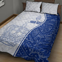 Personalised Queen Victoria School Quilt Bed Set QVS Old Boys LT7 - Polynesian Pride