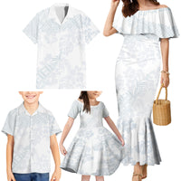 Samoa White Sunday Family Matching Mermaid Dress and Hawaiian Shirt Hibiscus Special LT7 - Polynesian Pride