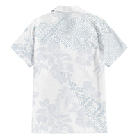 Samoa White Sunday Family Matching Short Sleeve Bodycon Dress and Hawaiian Shirt Hibiscus Special LT7 - Polynesian Pride