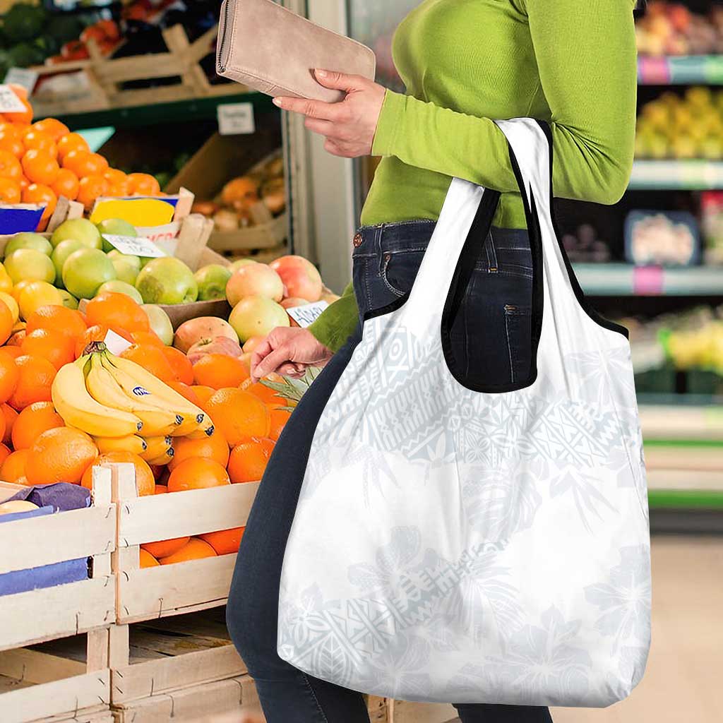 Samoa White Sunday Grocery Bag Hibiscus Special