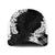 Hawaii Aloha Plumeria Lei Black Palaka Baseball Net Cap - Polynesian Pride