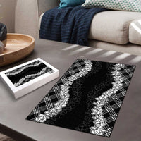 Hawaii Aloha Plumeria Lei Black Palaka Puzzle - Polynesian Pride