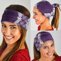 Hawaii Aloha Plumeria Lei Violet Palaka Neck Gaiter LT7 - Polynesian Pride