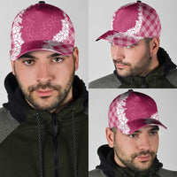 Hawaii Aloha Plumeria Lei Fuschia Palaka Classic Cap - Polynesian Pride