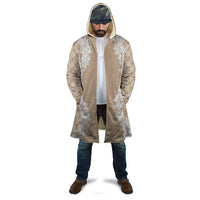 Hawaii Aloha Plumeria Lei Beige Palaka Cloak - Polynesian Pride